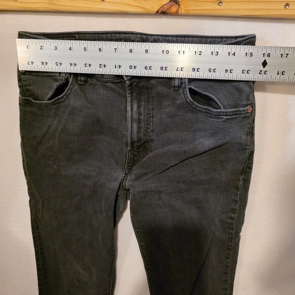 American Eagle Airflex+ Skinny Jeans Men 34x34 (31x30) Black Stretch Denim Pants